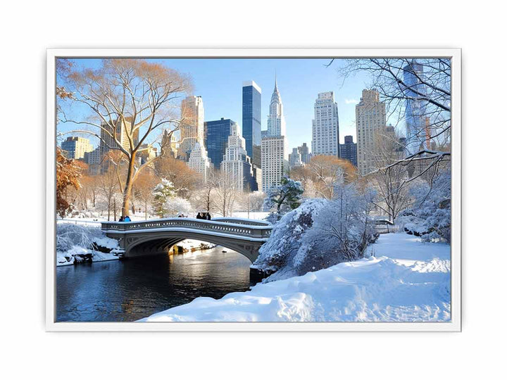 Central Park in Winter  Framed Print