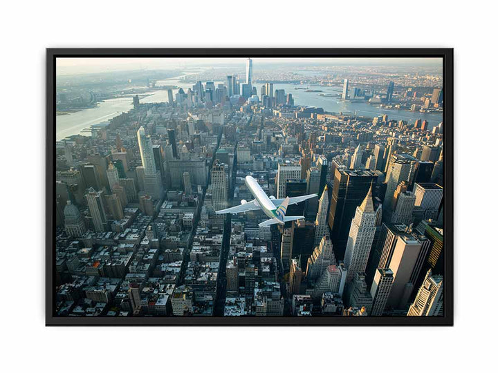 Flight  Over New York  Painting