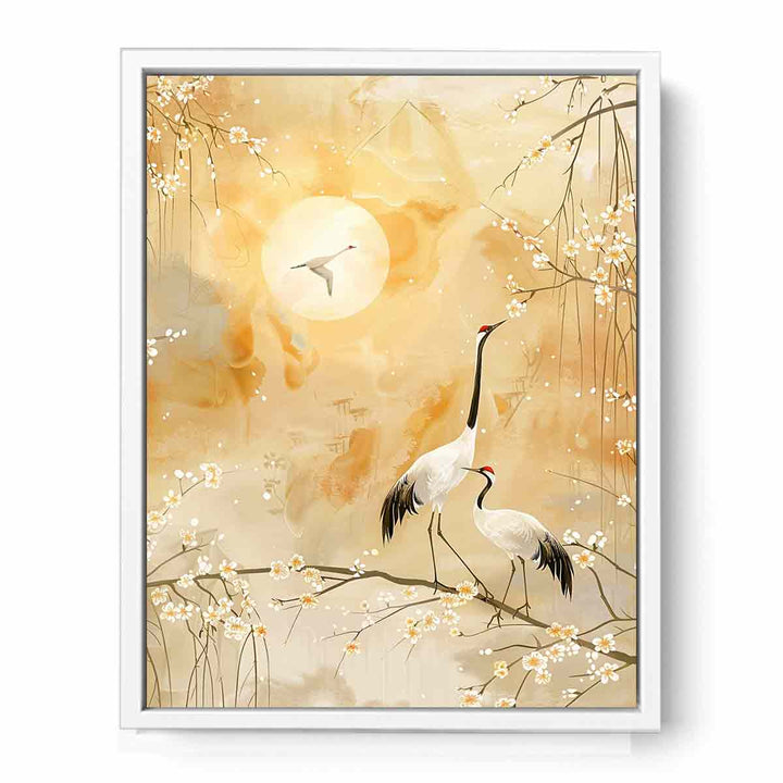 Cranes  Framed Print