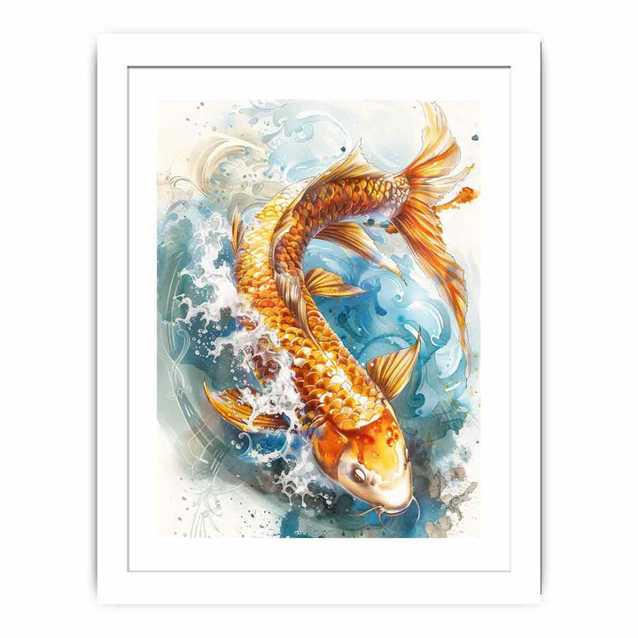 Lucky Koi Streched canvas