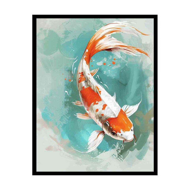 Lucky Koi Fish  Painting