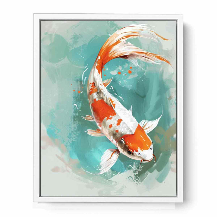 Lucky Koi Fish Framed Print