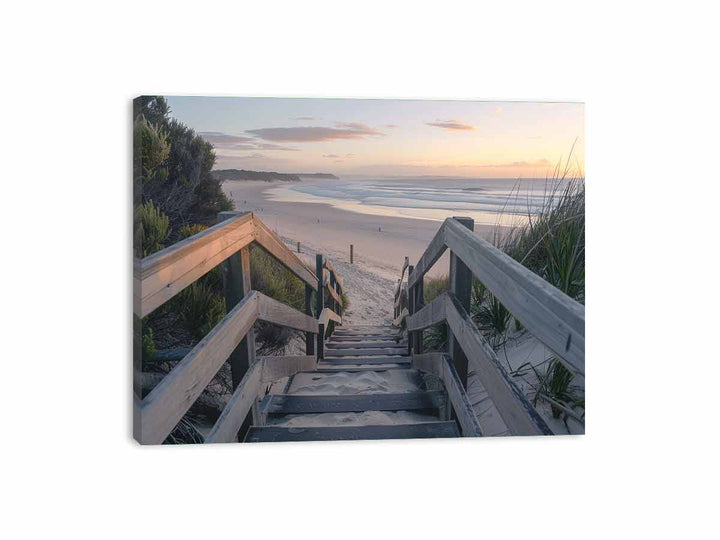 South Port beach  Canvas Print