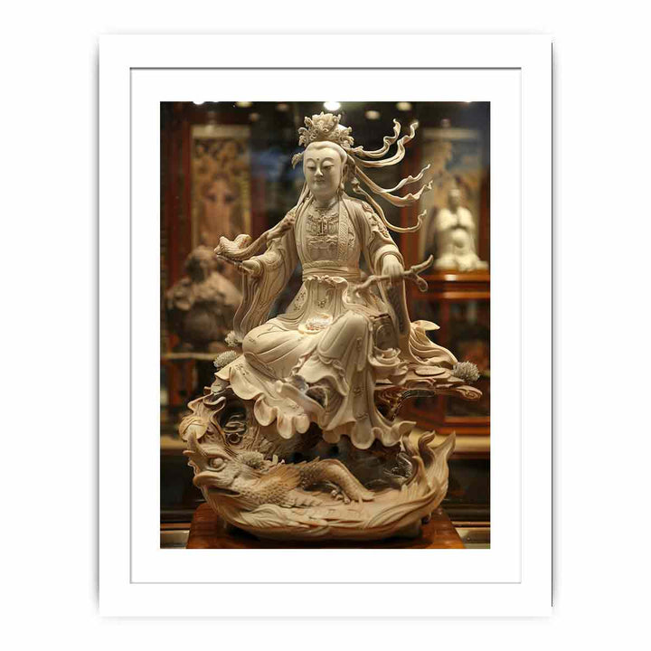 Chinese Deity Guanyin Streched canvas