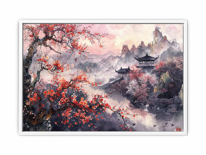  Plum Blossoms Framed Print