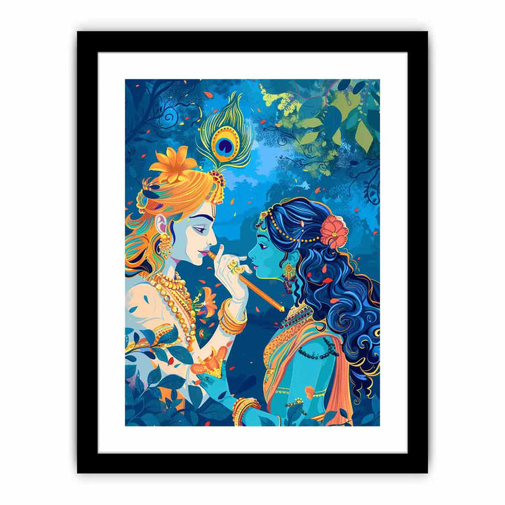 Radha & Krishna  Art Print