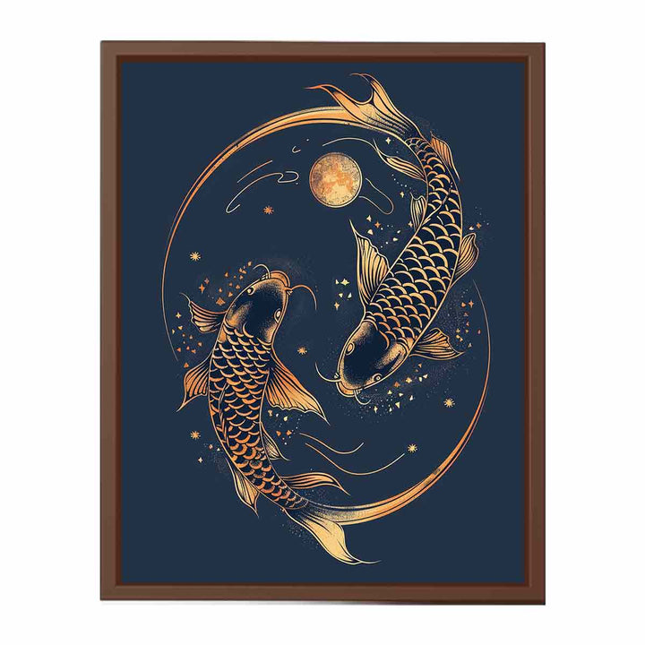 Lucky Koi Fish   Poster