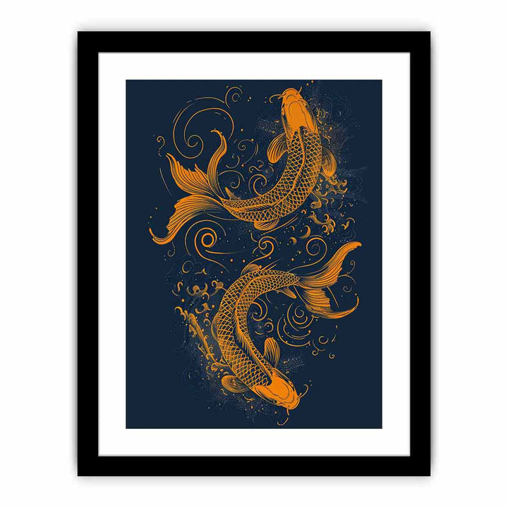 Lucky Koi Fish   Art Print