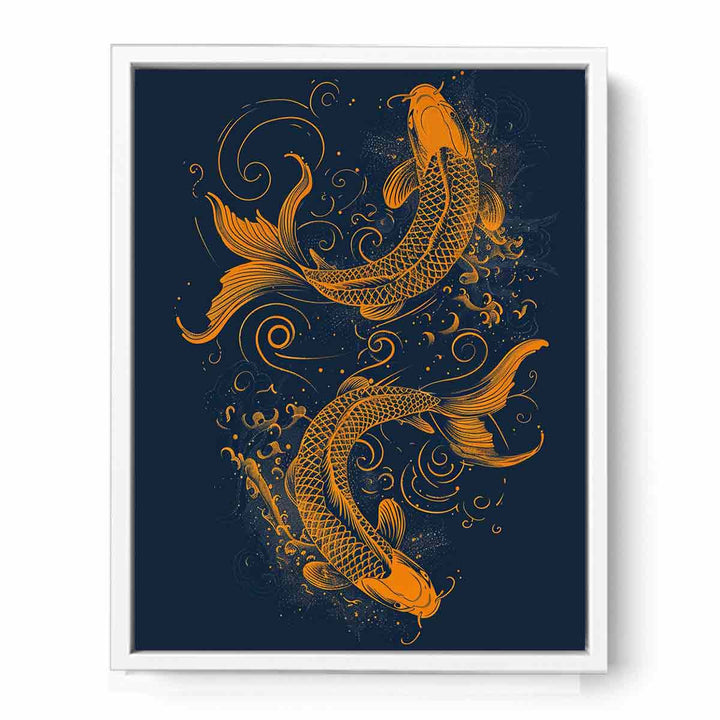 Lucky Koi Fish  Framed Print