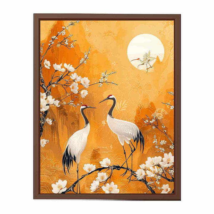 Two Cranes   Poster