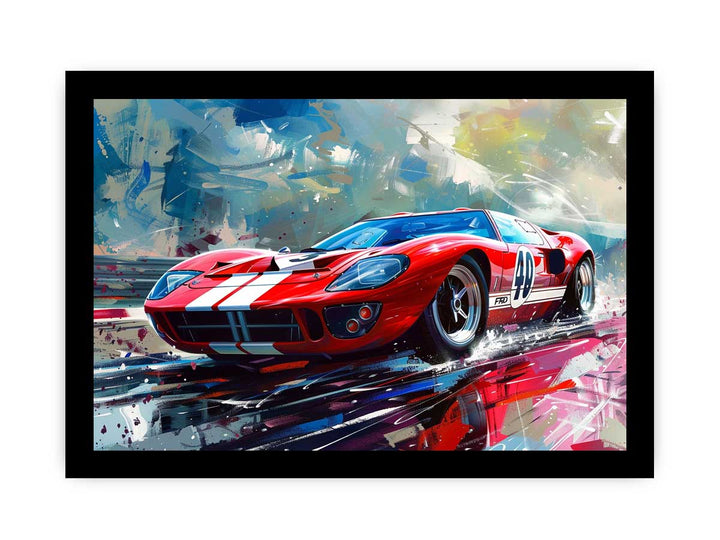 Ford GT 40 2006 Painting framed Print