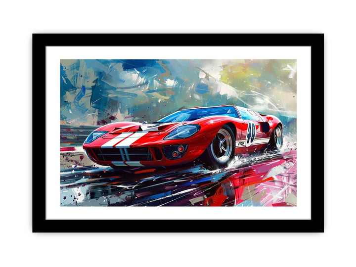 Ford GT 40 2006 Painting framed Print