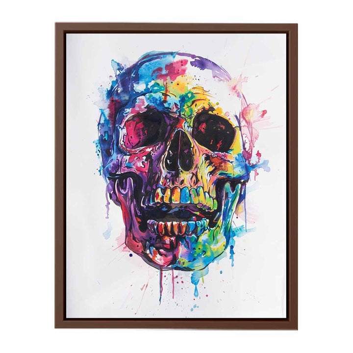 Skull Watercolor Painting