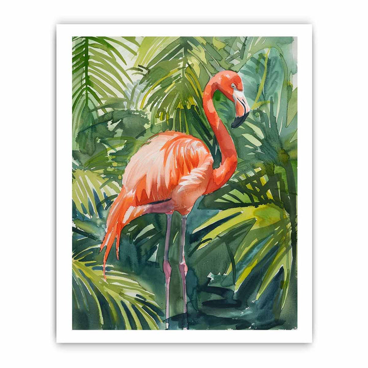 Flamingo framed Print