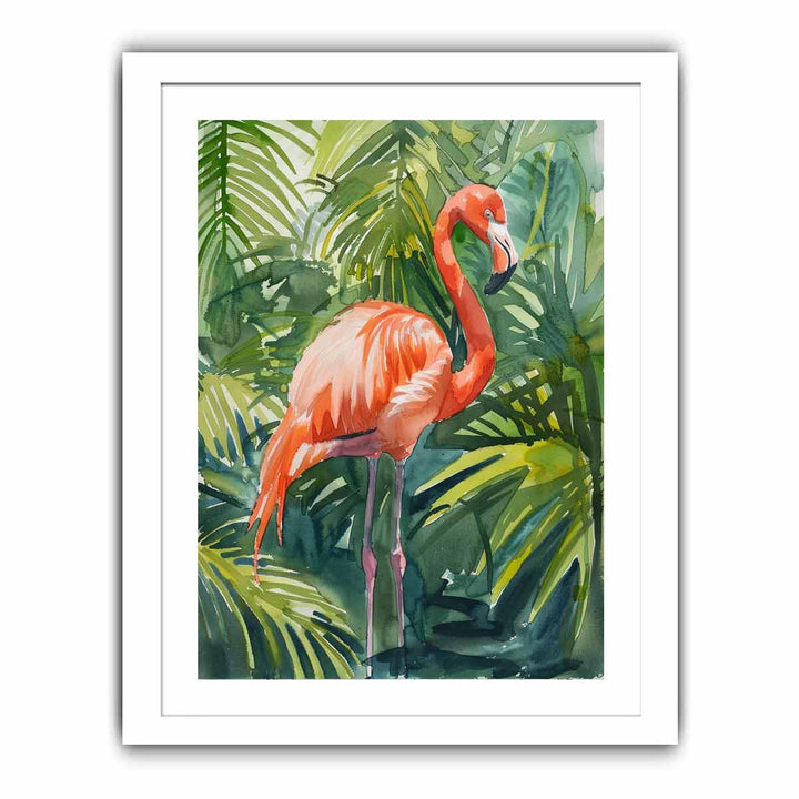 Flamingo framed Print