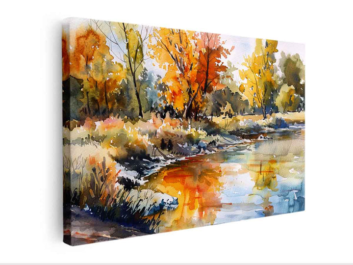 Watercolor Paining canvas Print