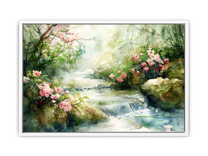 Watercolor River Paining