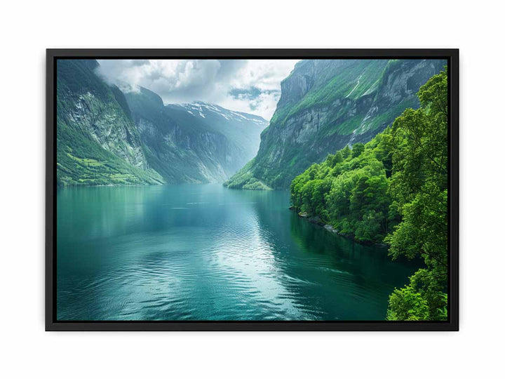 Fjord Landscape canvas Print