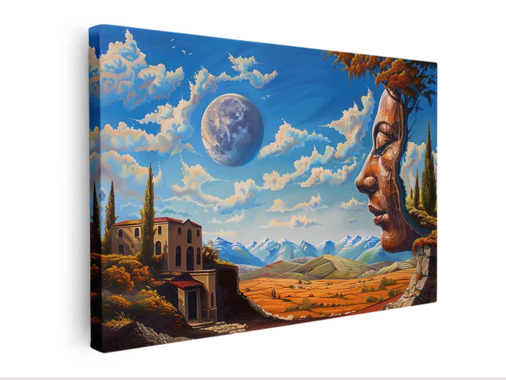 Day Moon canvas Print