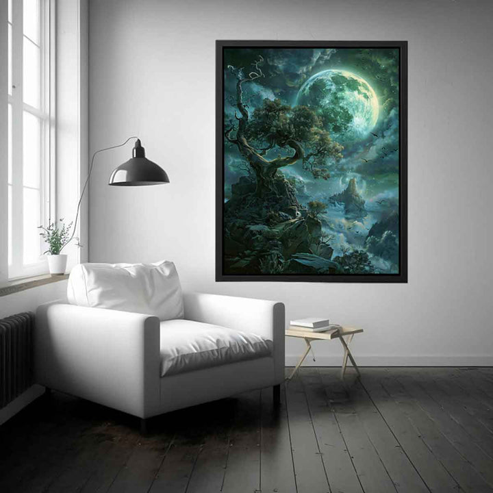 Fantasy moon Art Print