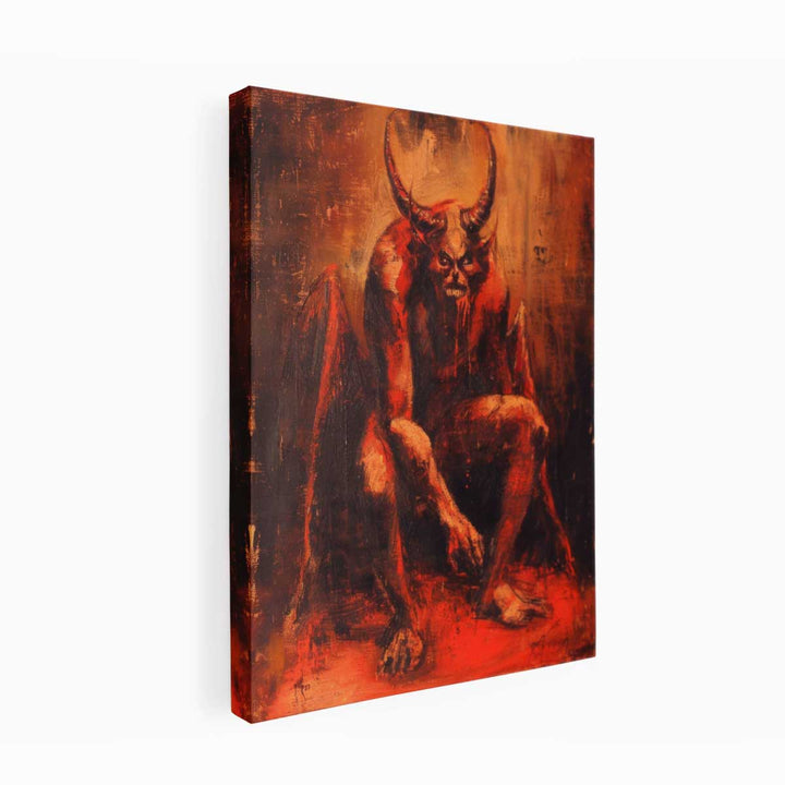 Devil Painting canvas Print