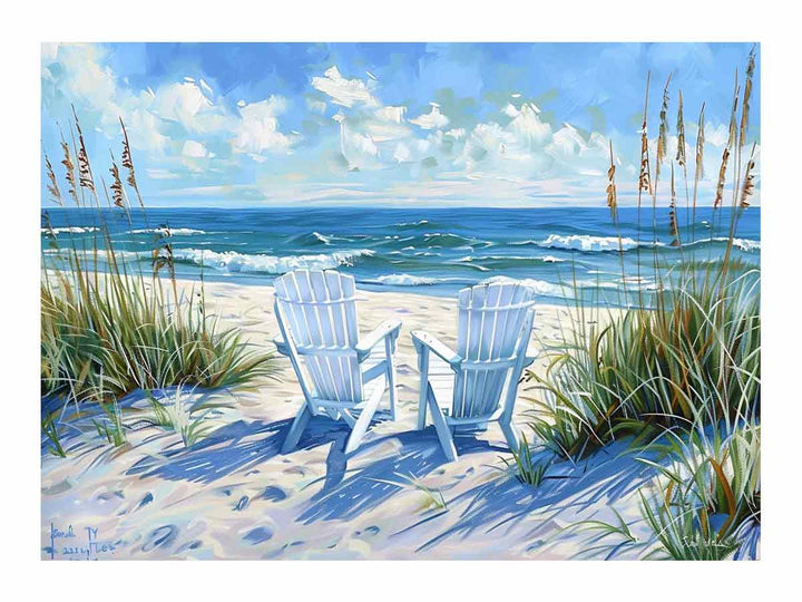 Serene Beach Art Print