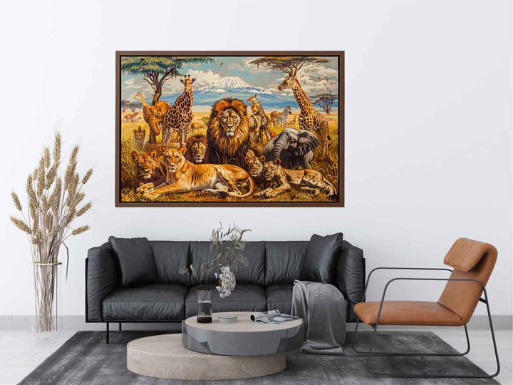 Three Lions Art Print