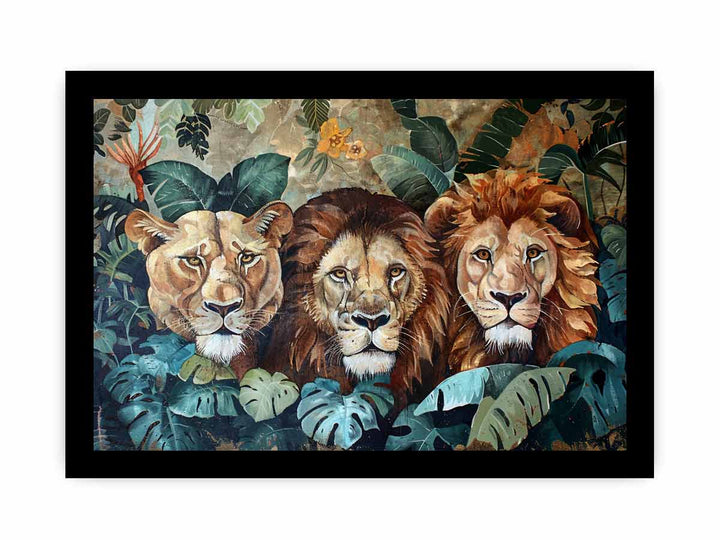 Animals Harmony framed Print