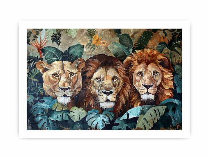 Animals Harmony framed Print