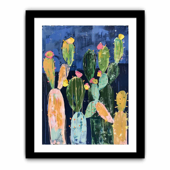 Cacti Painting framed Print