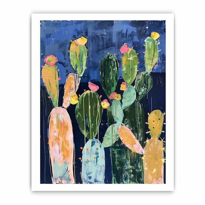 Cacti Painting framed Print