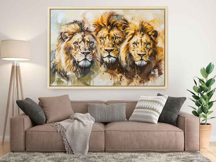 Lions Art Art Print