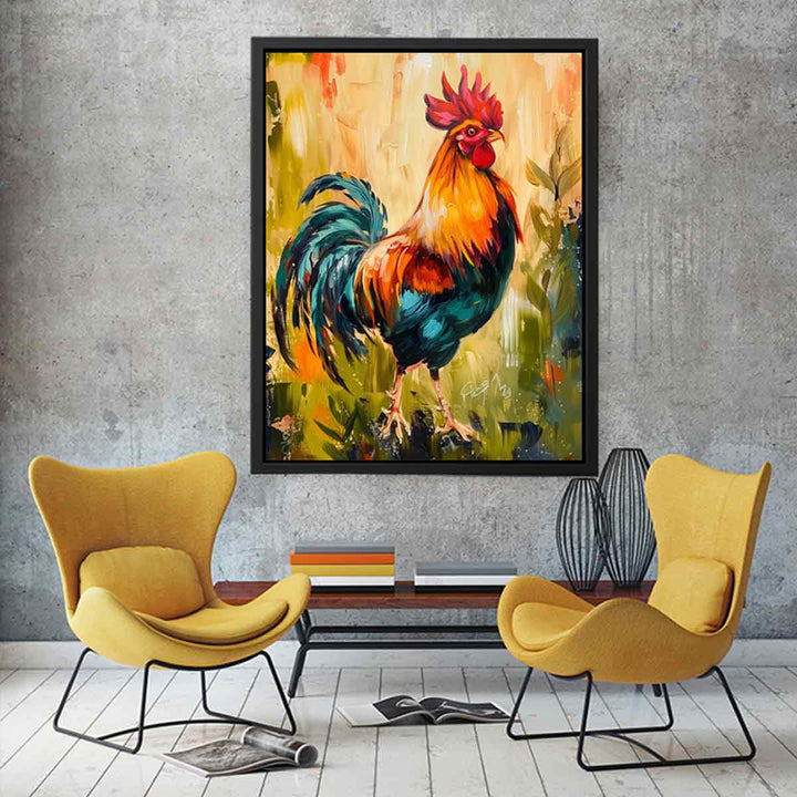 Cock Painitng  Art Print