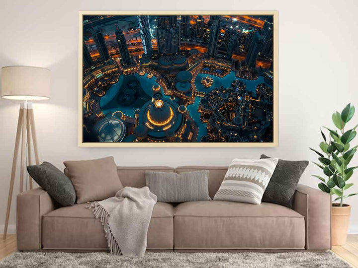 Dubai Highrise Painitng  Art Print