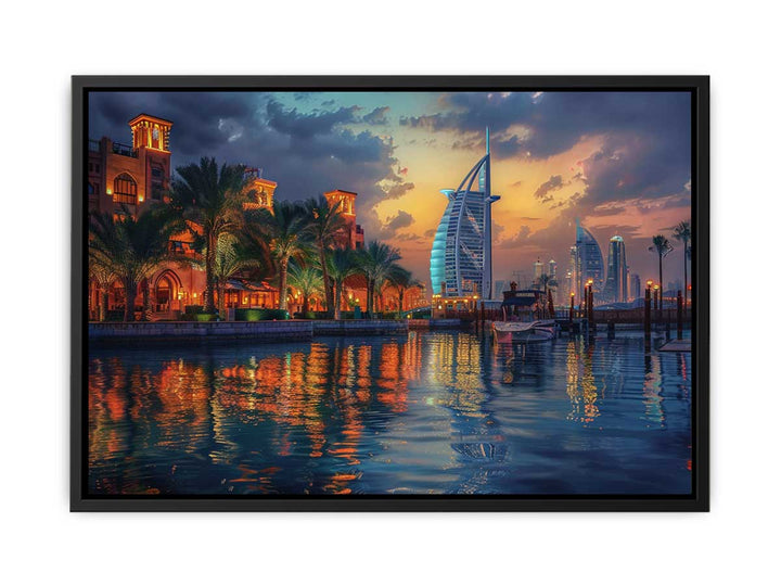 Dubai Painting canvas Print