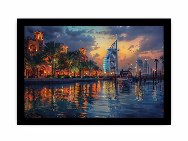 Dubai Painting framed Print