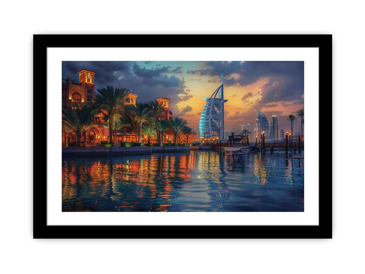 Dubai Painting framed Print