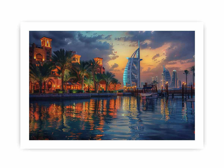 Dubai Painting framed Print