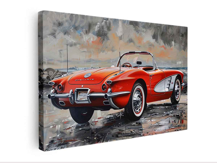 Chevrolet Corvette Painting canvas Print