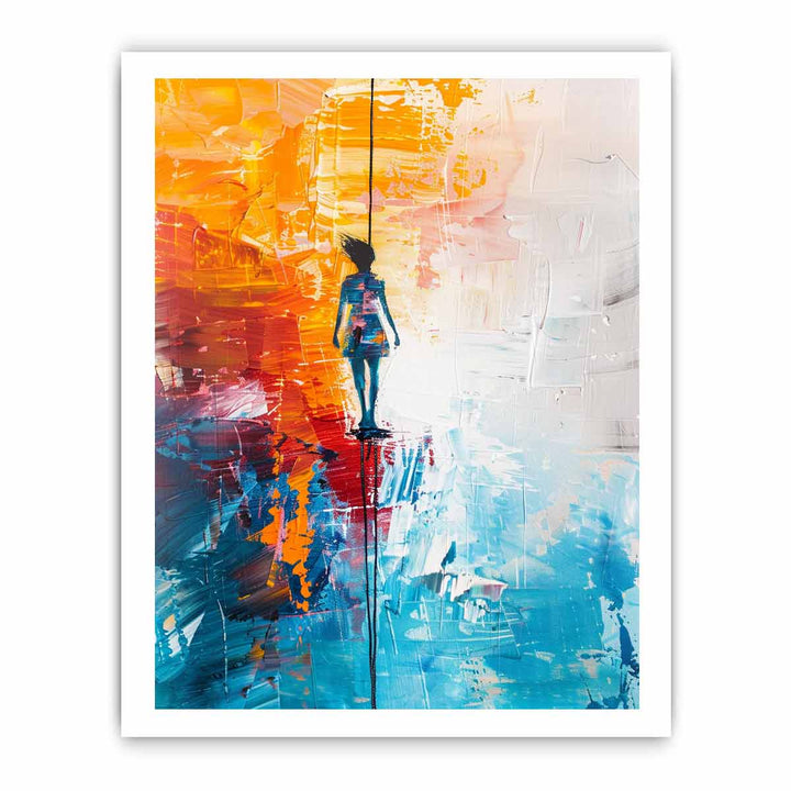 One Step Ahead framed Print