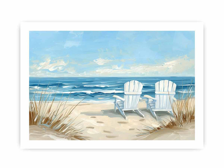 Sea Side Sitting framed Print