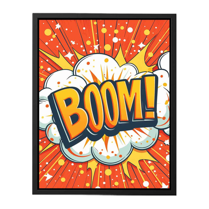 Boom! Art canvas Print