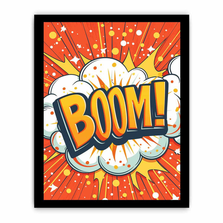 Boom! Art framed Print