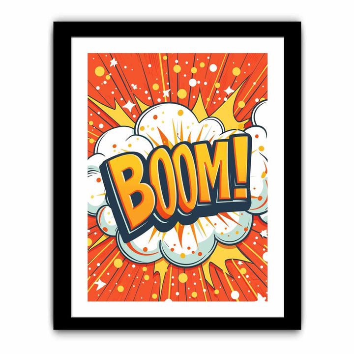 Boom! Art framed Print