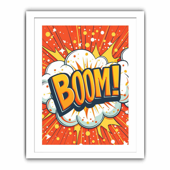 Boom! Art framed Print