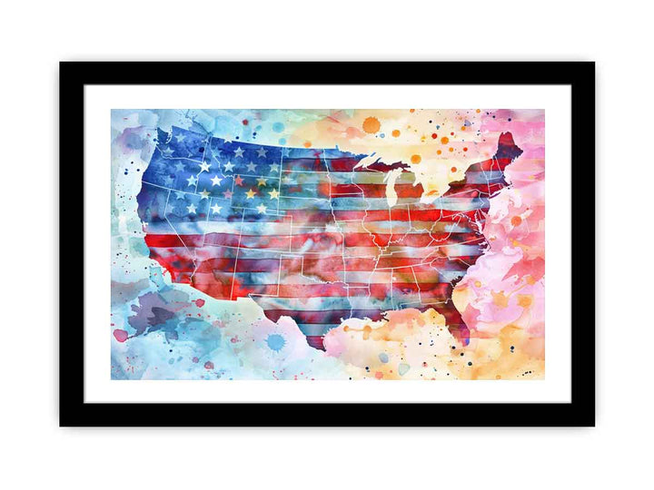 America Art framed Print