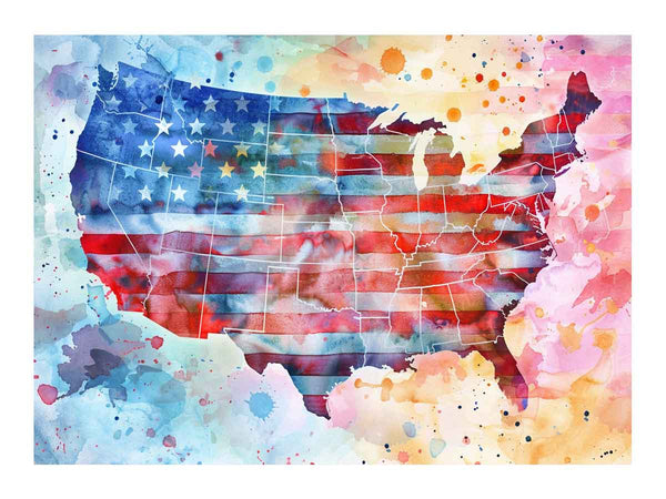 America Art Art Print