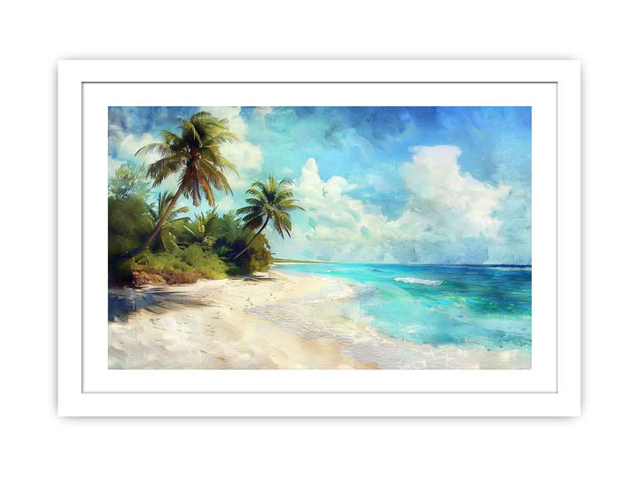 Calm Beach Streched canvas