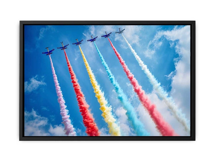 Flying Planes Rainbow  Painting