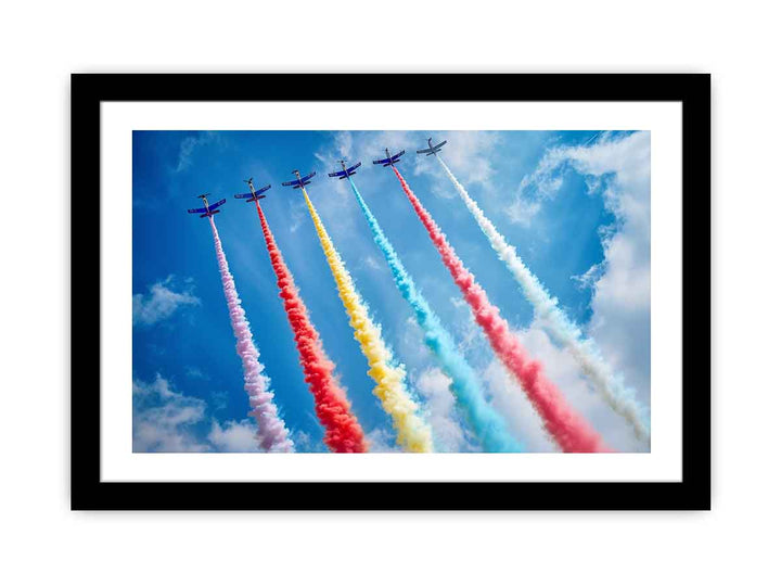 Flying Planes Rainbow  Art Print